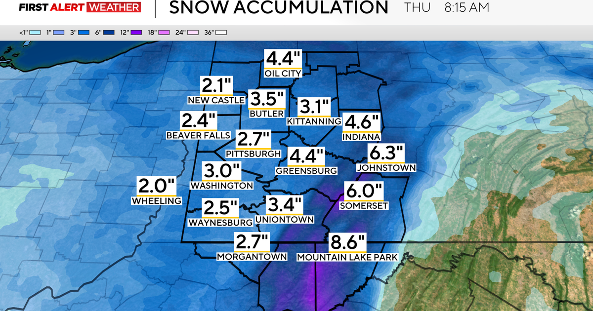 It's going to be a cold New Year's Eve in the Pittsburgh area with heavy snowfall tonight