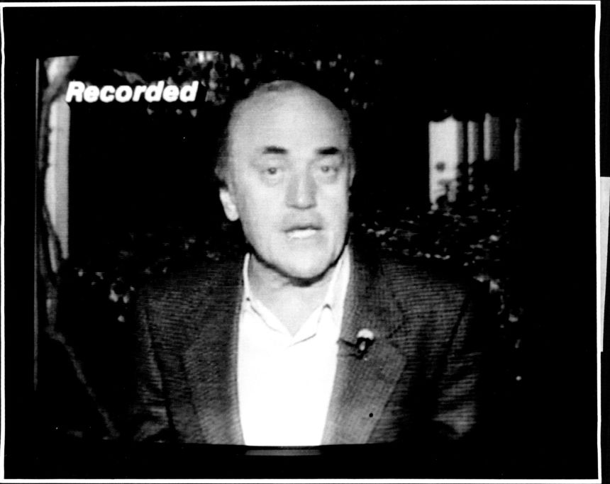 Peter Arnett reporting from Baghdad' interviewing Saddam Hussein on February 28, 1991.