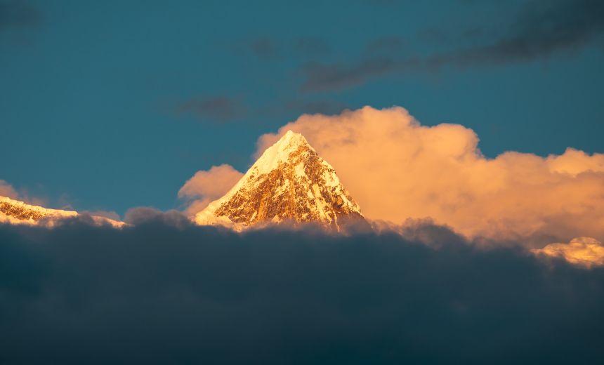 The Namjagbarwa Peak sits alongside the Yarlung Tsangpo and in the area where the hydropower project is expected to be constructed.