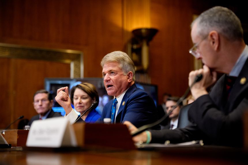 Rep. Michael McCaul speaks at a Senate Appropriations Subcommittee hearing on Capitol Hill on December 3, 2025 in Washington, DC.