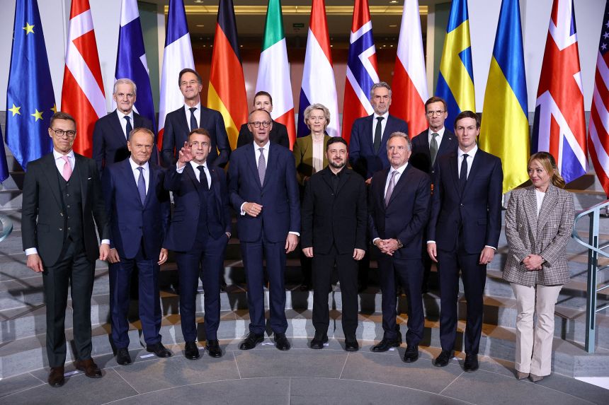 European leaders met Monday to discuss working with the US 