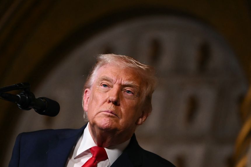 President Donald Trump at Mar-a-Lago in Palm Beach, Florida, on December 22.
