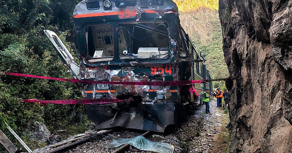 Head-on train collision near Peru's Machu Picchu kills at least 1, injures 40