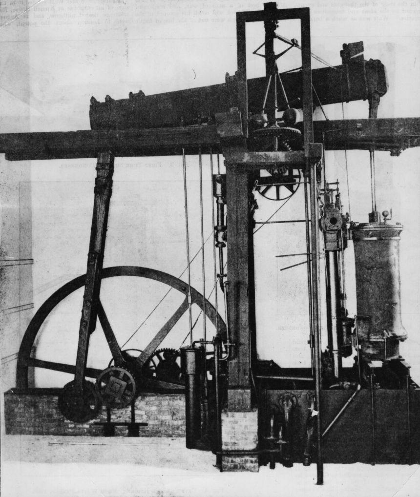 Circa 1899: James Watt's 