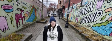 Recovering addict Jennifer Shute in Owen Sound, Ont.