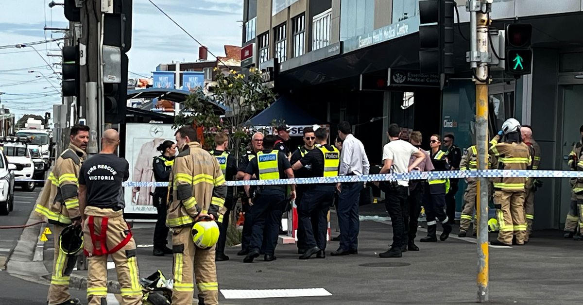 Pedestrian killed, woman inside building injured after car crashes into Melbourne medical centre
