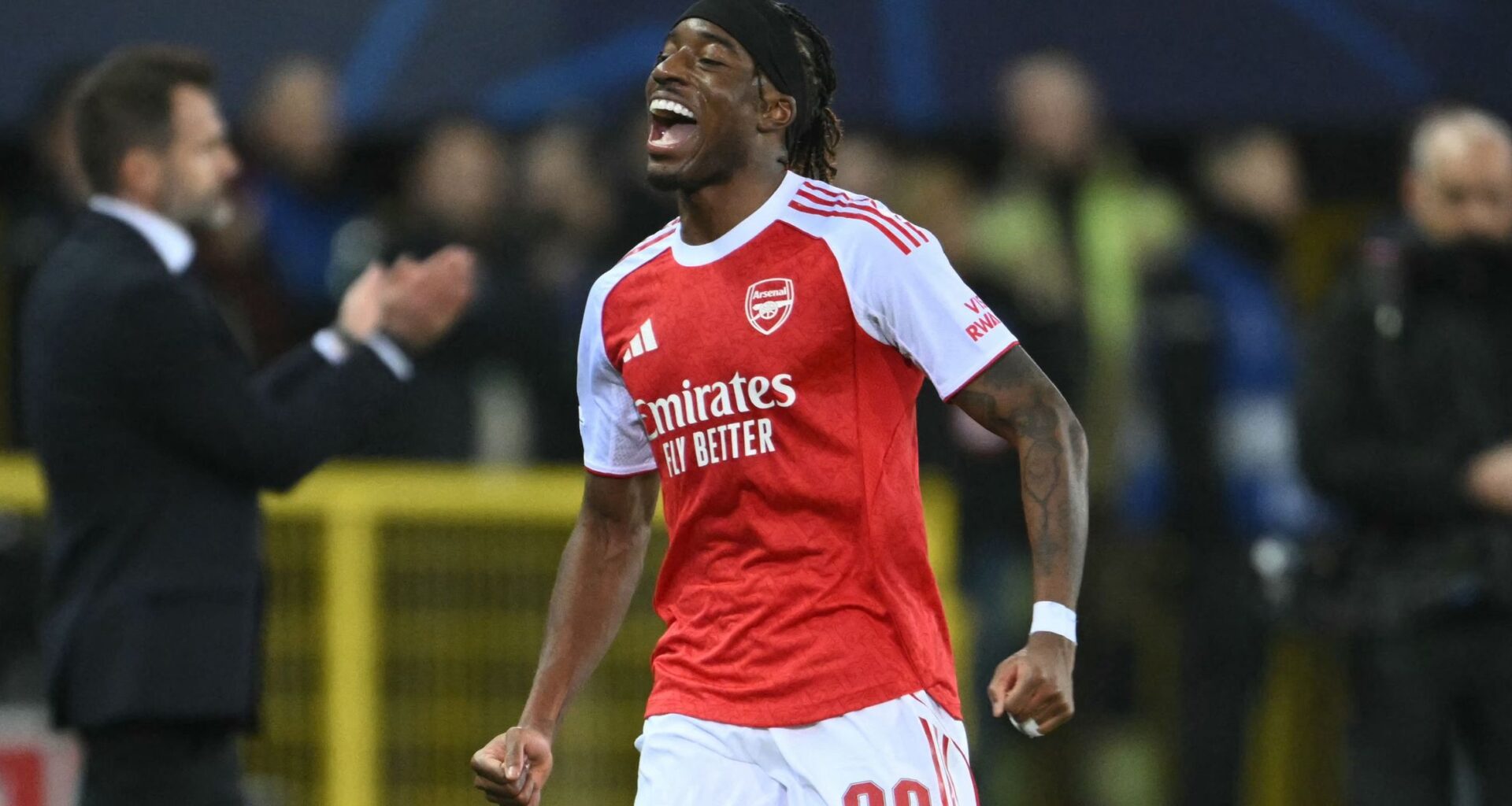 Watch: Madueke hits thunderous 'stunner' to give Arsenal lead in Bruges - TNT Sports