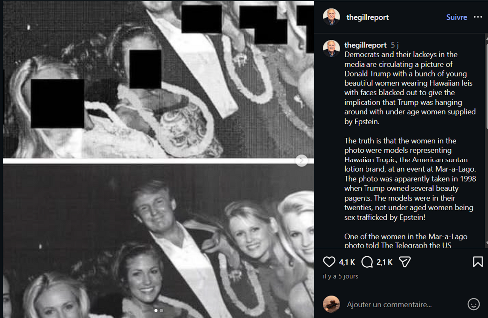 The photo at the bottom, said to show the faces of the women hidden in the censored image shared by Democrats, was actually generated by AI. It was posted online on December 14, 2025.