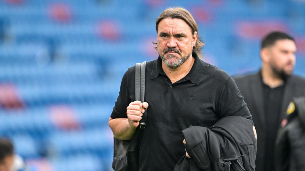 Daniel Farke pictured ahead of a Leeds United game
