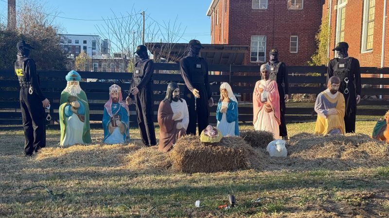 As anti-ICE Nativity scenes spark outrage, faith leaders grapple with politics at the pulpit