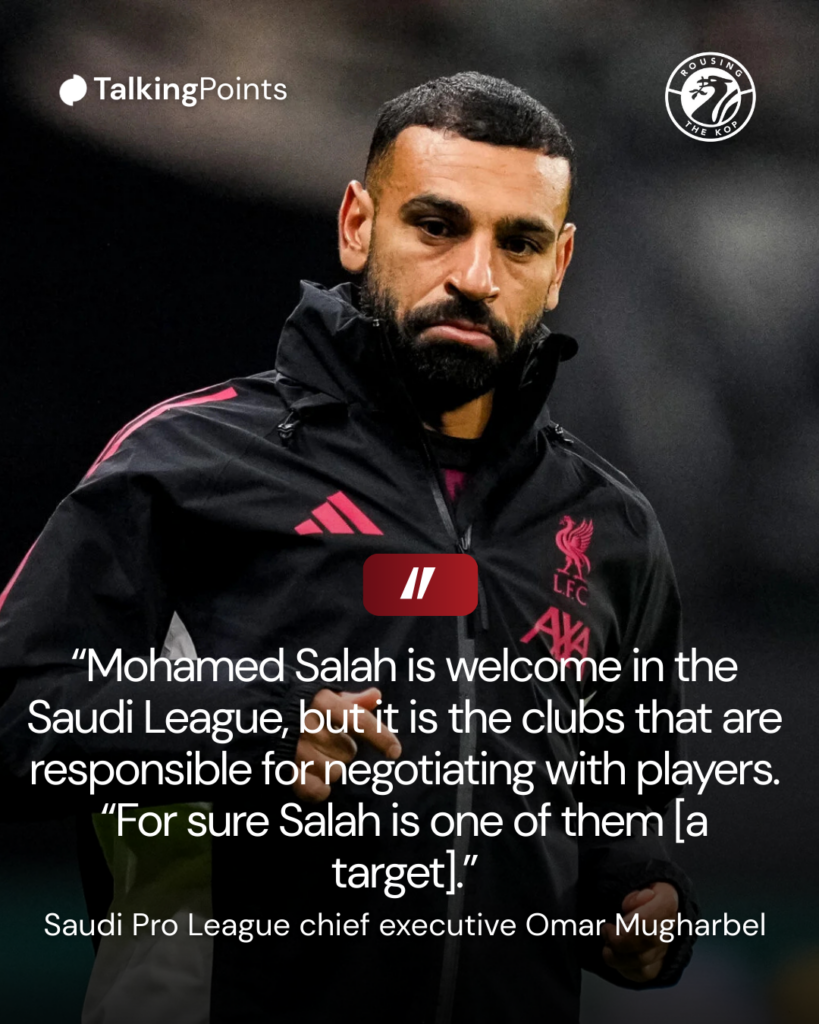 Mohamed Salah of Liverpool warms up prior to the UEFA Champions League 2025/26 League Phase MD3 match between Eintracht Frankfurt and Liverpool FC at Frankfurt Stadion.