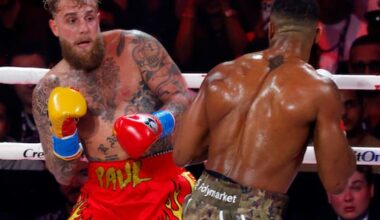 Jake Paul knocked out by brutal Anthony Joshua right hand