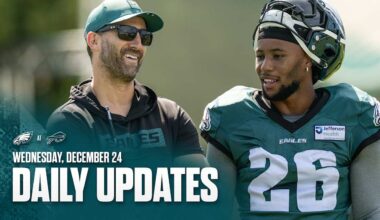 Saquon Barkley calls Nick Sirianni the best coach in the NFL | Eagles at Bills Daily Updates