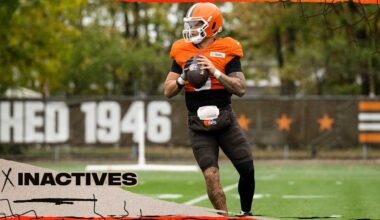 Browns announce inactives for Week 17 vs. the Steelers - Cleveland Browns