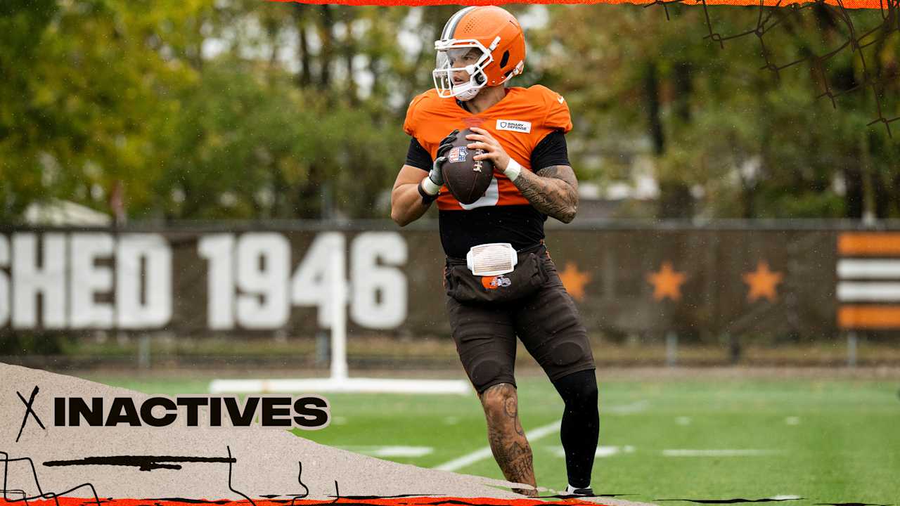 Browns announce inactives for Week 17 vs. the Steelers - Cleveland Browns