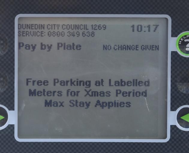 The message displayed when free parking is available.
