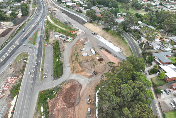 Transport for NSW Looking west commuter carpark November 2025.