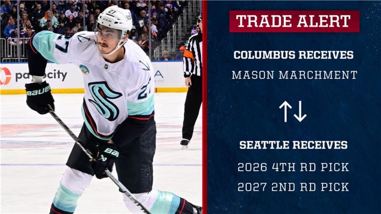 Blue Jackets acquire F Mason Marchment from Seattle