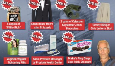 Jeffrey Epstein's shocking Amazon purchase history revealed in DOJ's latest files release