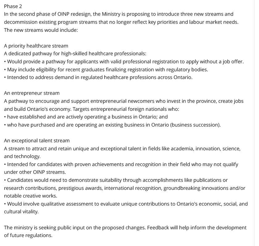 New Ontario-OINP Streams and Changes Coming In 2026