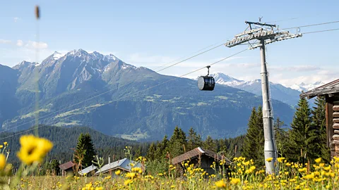 Laax The FlemXpress rethinks ski lifts as an on-demand network, cutting wait times and energy use (Credit: Laax)