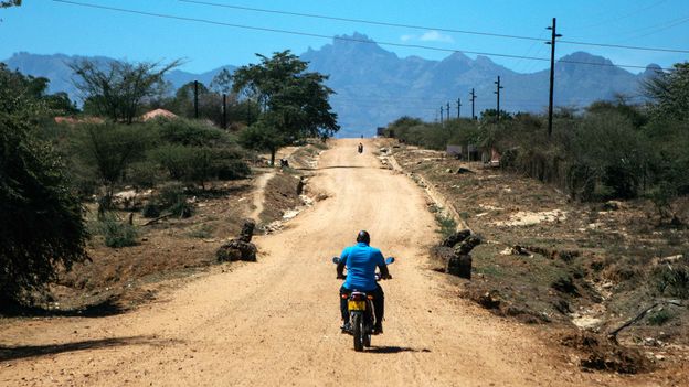 The motorcyclist fighting a deadly disease in the African bush