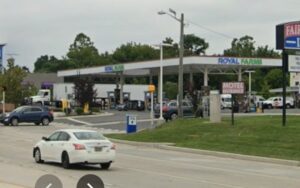 A gas station