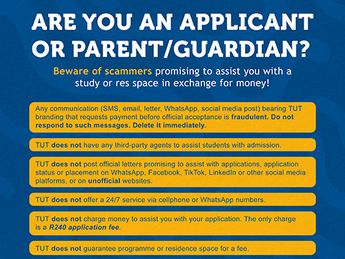 2025 | TUT applications and late applications are fully online