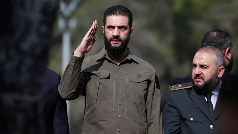 Ahmed al Sharaa made a fresh pledge to rebuild Syria. Pic: AP