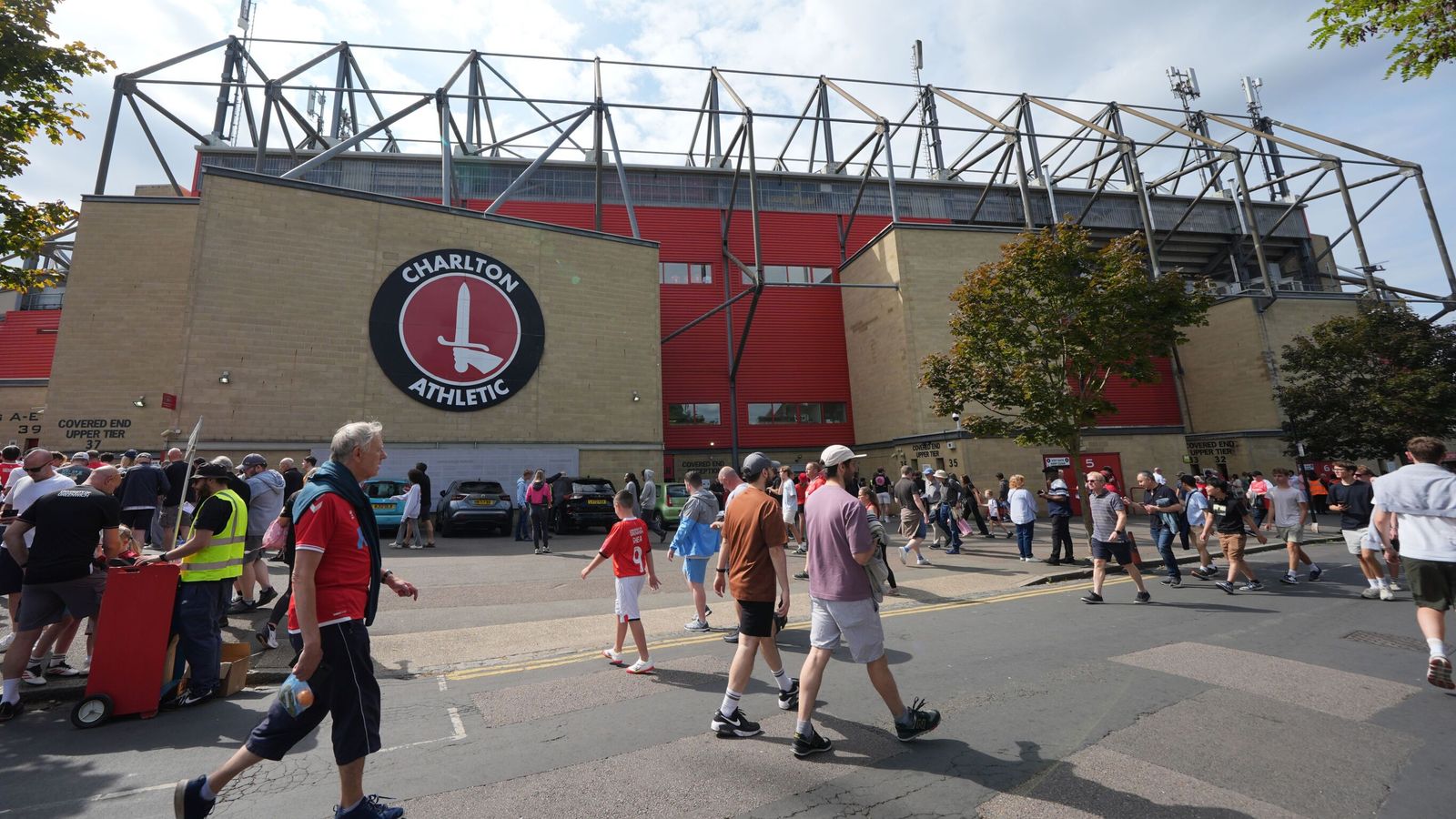 Charlton Athletic's home stadium, The Valley. Pic: PA