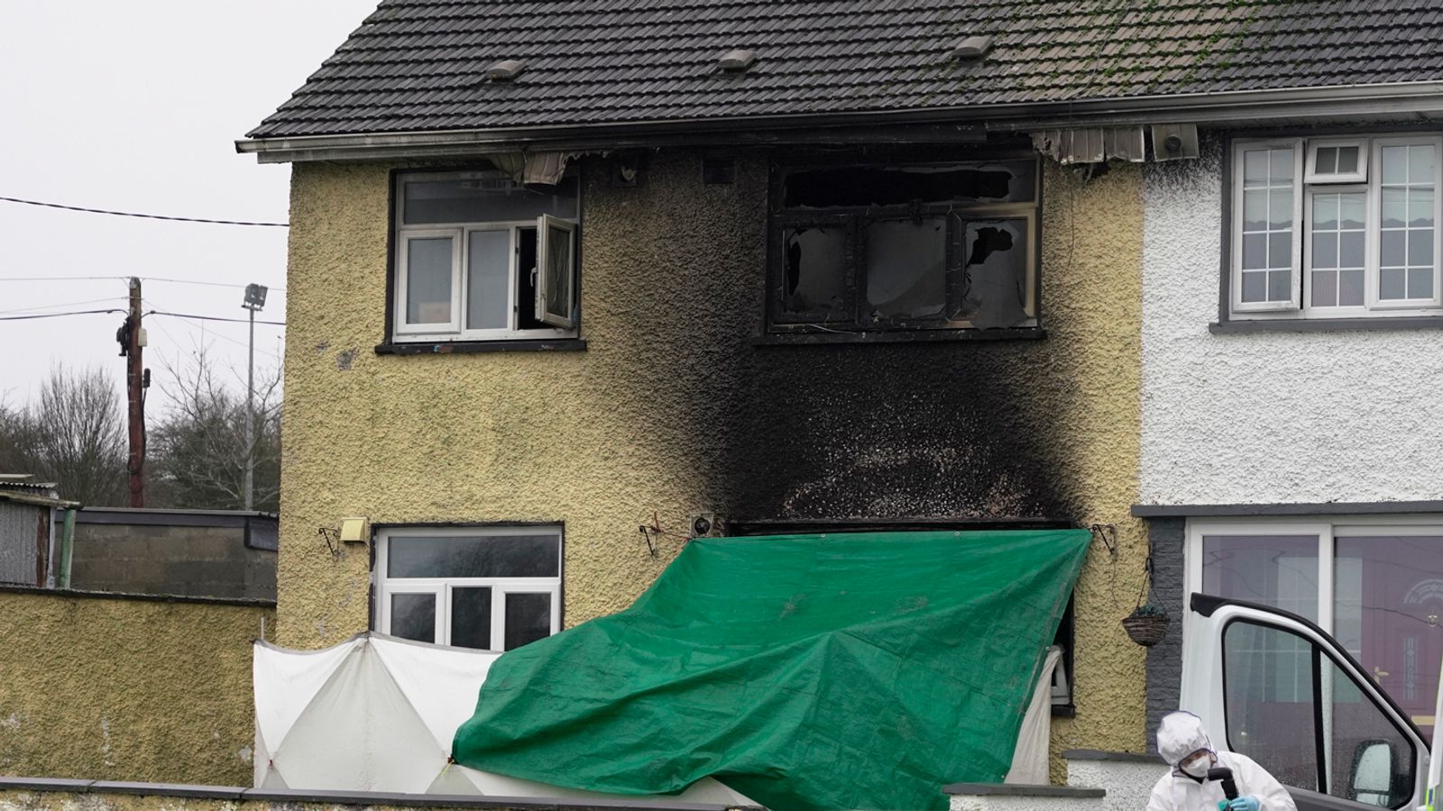 Garda have confirmed a 60-year-old woman and a young boy died in the fire. Pic: PA