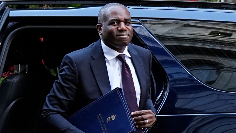 David Lammy's comments have since been dismissed by his fellow cabinet ministers. Pic: PA