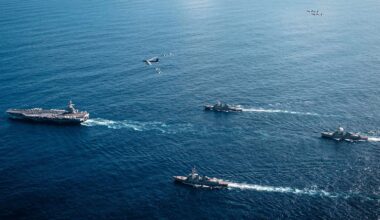 The Gerald R Ford Carrier Strike Group arrived in the Caribbean last month. File pic: US Southern Command