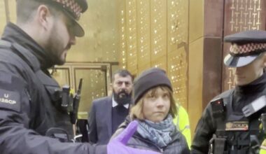 Greta Thunberg arrested at a protest supporting Palestine Action hunger strikers | UK News