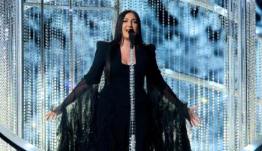 Yuval Raphael, representing Israel, during the final of the 2025 Eurovision Song Contest. Pic: REUTERS/Denis Balibouse