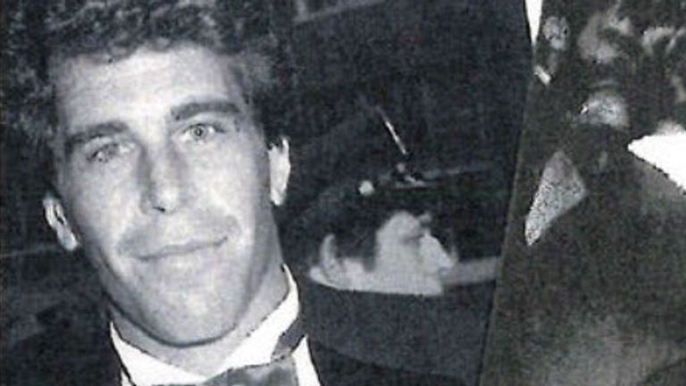 A picture of Jeffrey Epstein from his 50th birthday book