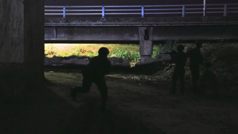 Sky News joined a night mission in the heart of cartel gang territory