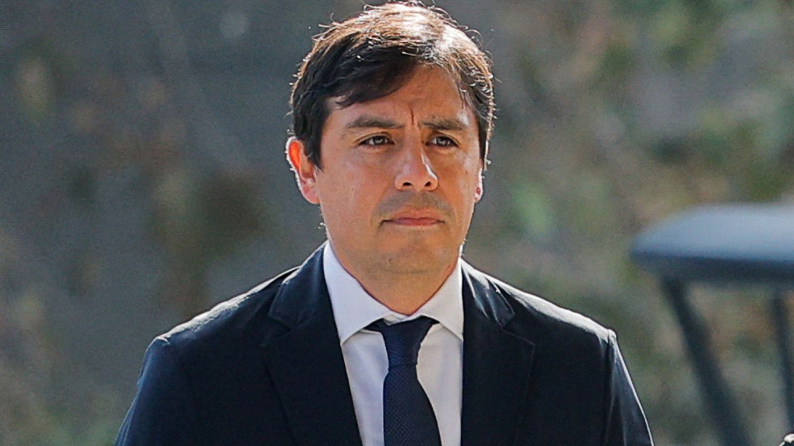 Salvador Plasencia outside court in LA ahead of the hearing. Pic: Reuters/ Mike Blake