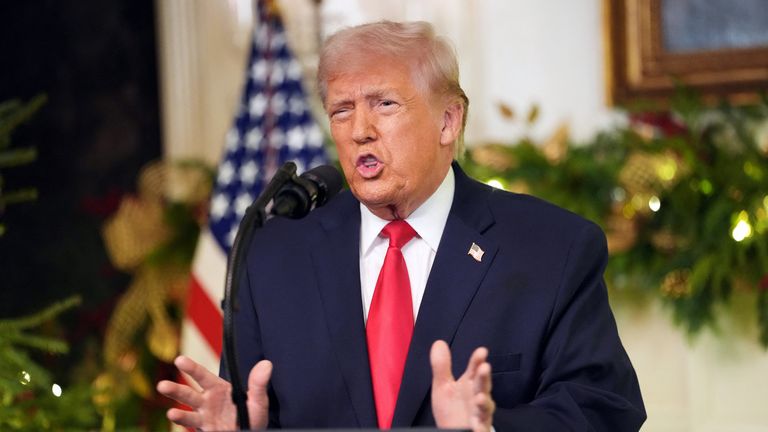 Mr Trump branded the Venezuelan leader 'illegitimate'. Pic: Reuters
