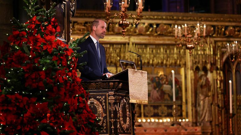 Prince William addressed the congregation. Pic: Andrew Parsons/Kensington Palace