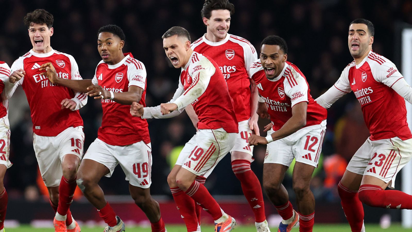 Arsenal held their nerve to beat Crystal Palace 8-7 on penalties in the Carabao Cup quarter-final