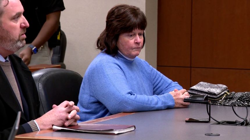 Debra Newton appears in court on Monday. Michelle and Joseph Newton were in attendance.