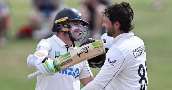 Openers Latham and Conway make history to put New Zealand in charge