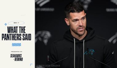 What The Panthers Said Following Their 27-10 Loss Vs. The Seahawks