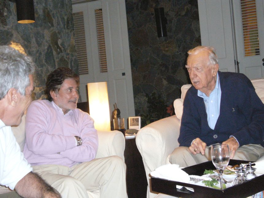 Walter Cronkite picuted with Jeffrey Epstein.