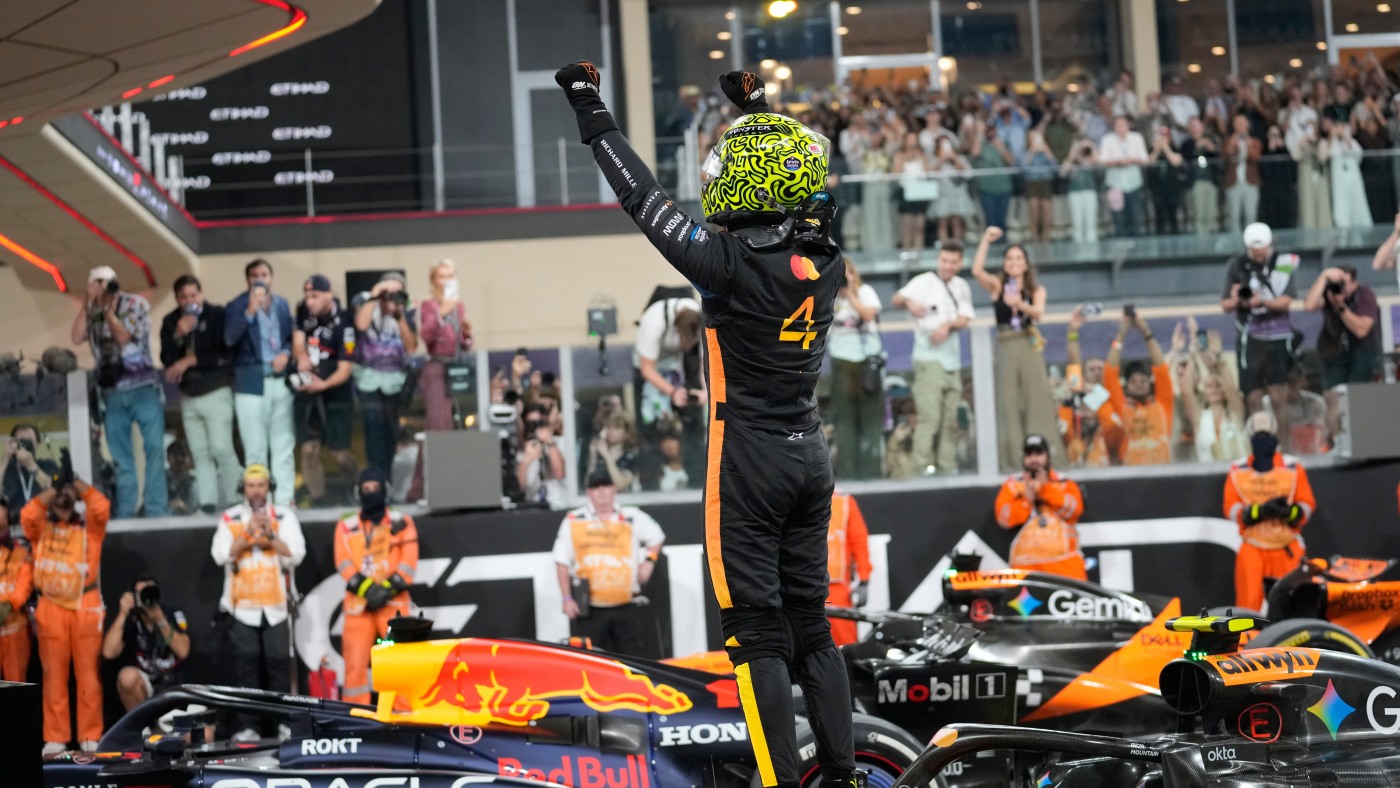 McLaren's Lando Norris wins first Formula 1 title at Abu Dhabi Grand Prix : NPR