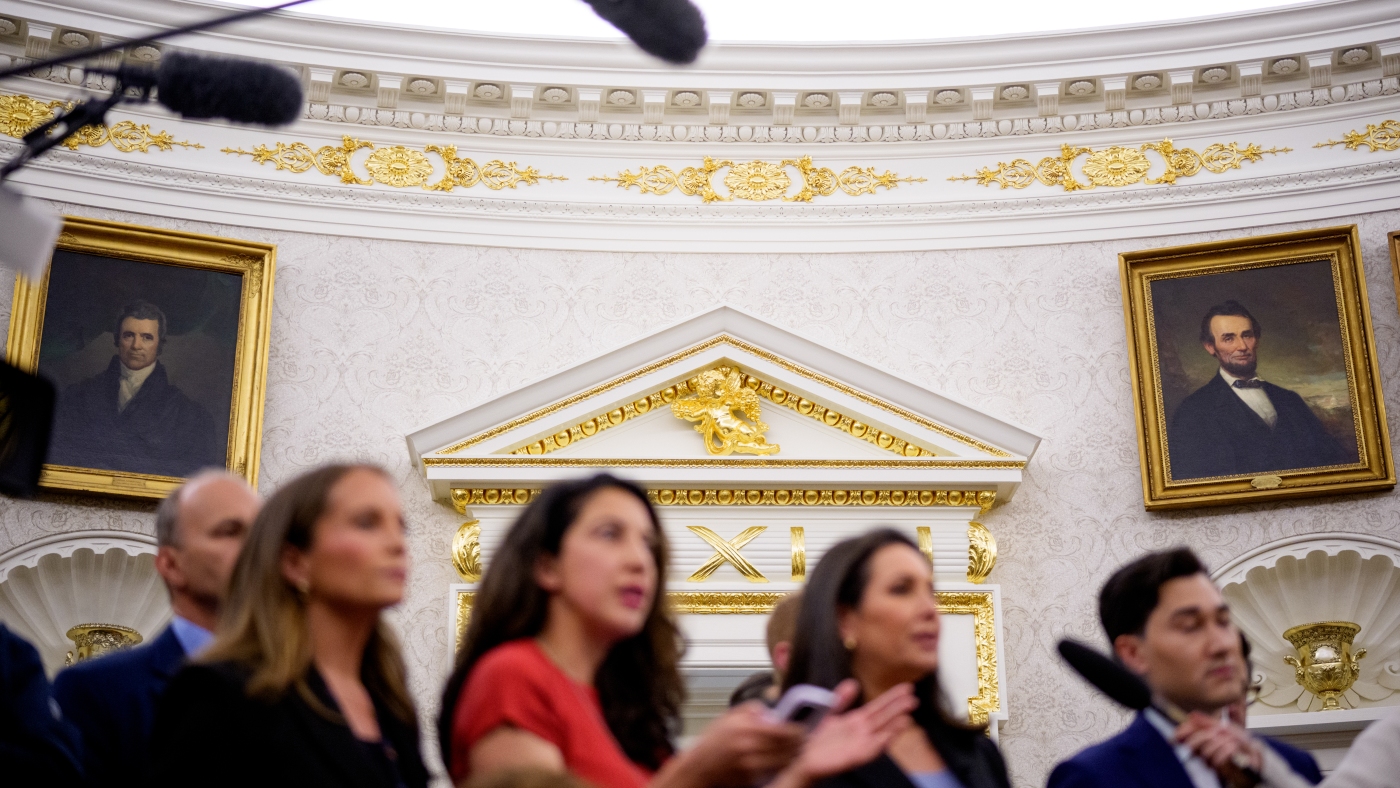 President Trump says being a builder is his second job : NPR