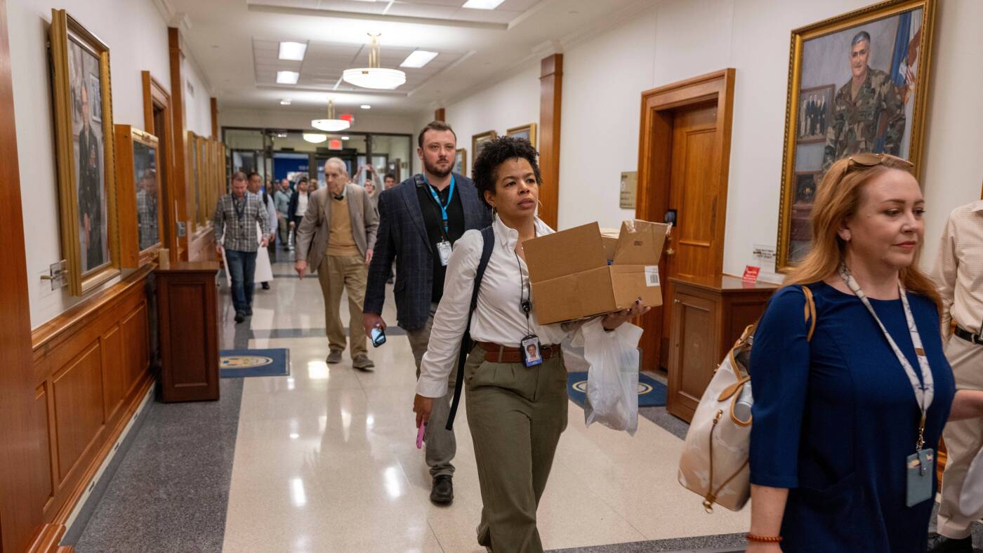 New York Times sues Defense Secretary Hegseth over media policy : NPR