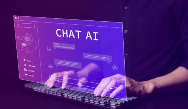 Chat AI on a purple screen.
