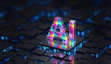 The letters AI on a computer chip.